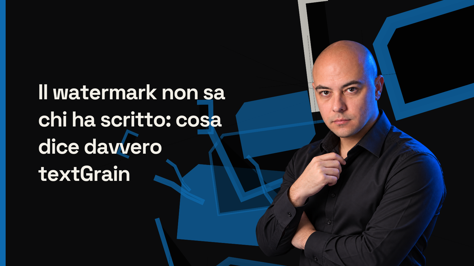 Cover dell'articolo su textGrain, watermark testuale e provenienza AI